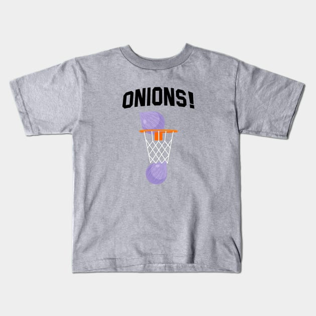 Onions Basket Bill Raftery Kids T-Shirt by brakrot